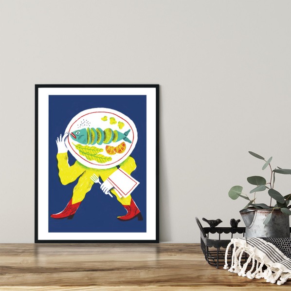 alice-piaggio-poster-fine-art-print-stampa-home-illustrazione-illustration-gift-casa-regalo-food-pesce-fish-2